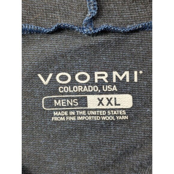 Voormi Hoodie Mens XXL Blue Long Sleeve Hooded Shirt Pullover Lightweight - Picture 3 of 14